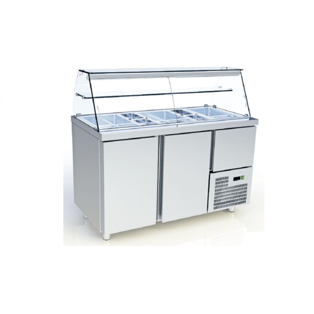 Студена витрина с две врати и чекмедже (VR-147-E)