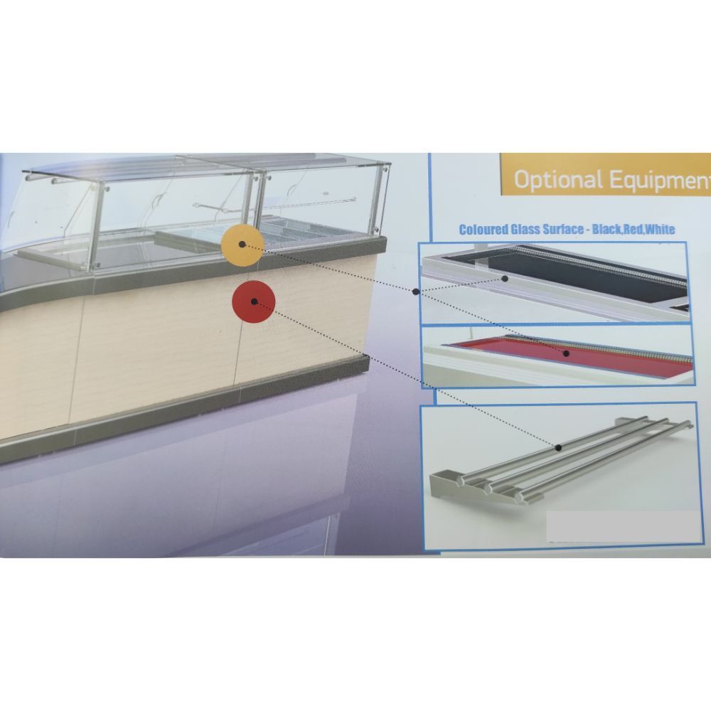 Студена витрина с две врати и чекмедже (VR-147-E)_2